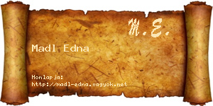 Madl Edna névjegykártya